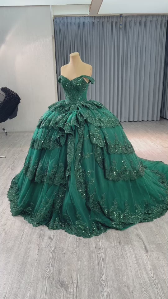 TW124 Vestidos Quinceañeras Estilo Princesa Off Shoulder Sweetheart Appliques Lace Up Back Royal Blue 15 Quinceanera Dresses 2025