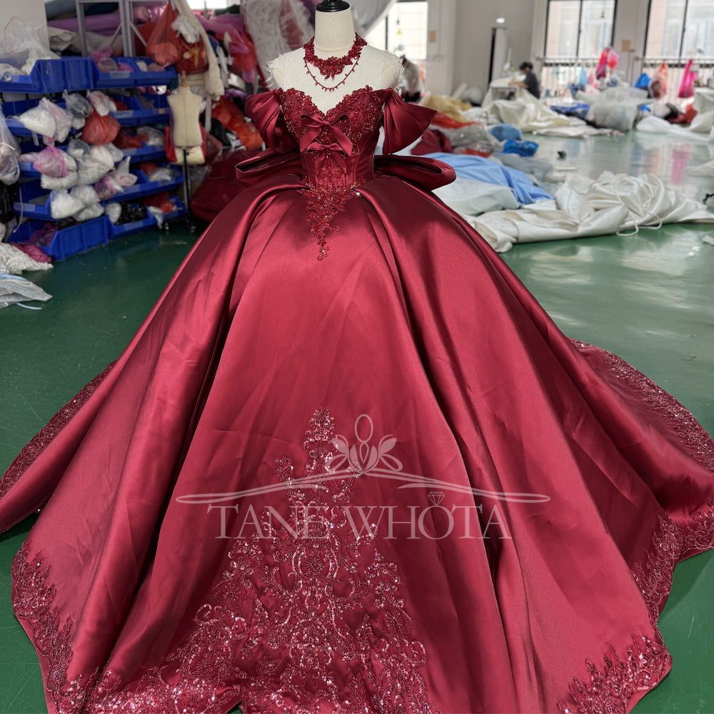 TW514 Customizable Sexy Evening Gown Sweetheart Lace-Up Back Beaded Crystal Embroidery Happy Evening Dresses