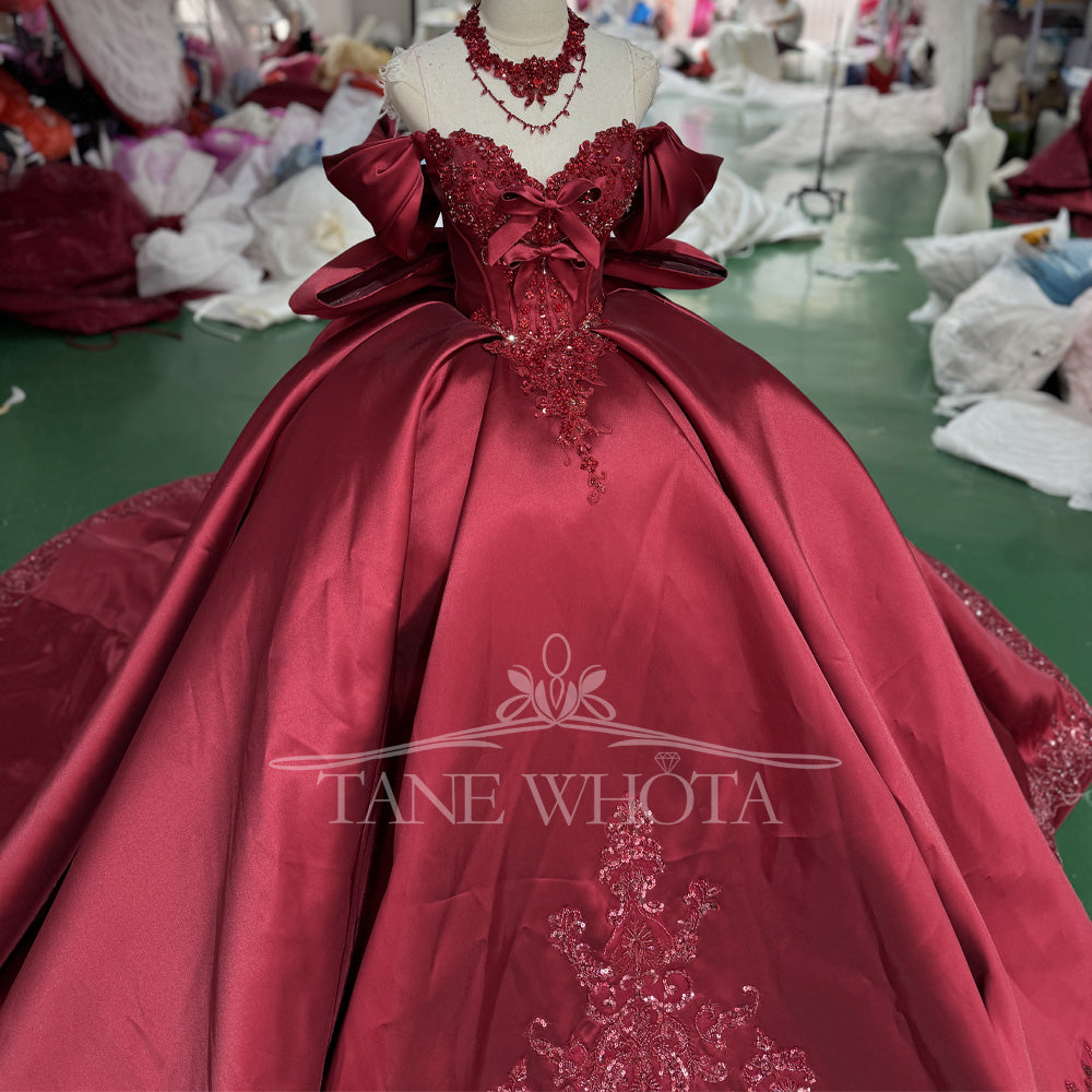 TW514 Customizable Sexy Evening Gown Sweetheart Lace-Up Back Beaded Crystal Embroidery Happy Evening Dresses