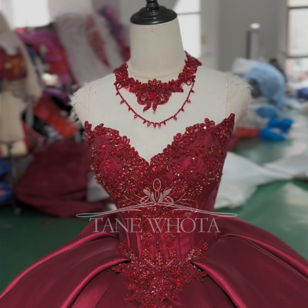 TW514 Customizable Sexy Evening Gown Sweetheart Lace-Up Back Beaded Crystal Embroidery Happy Evening Dresses