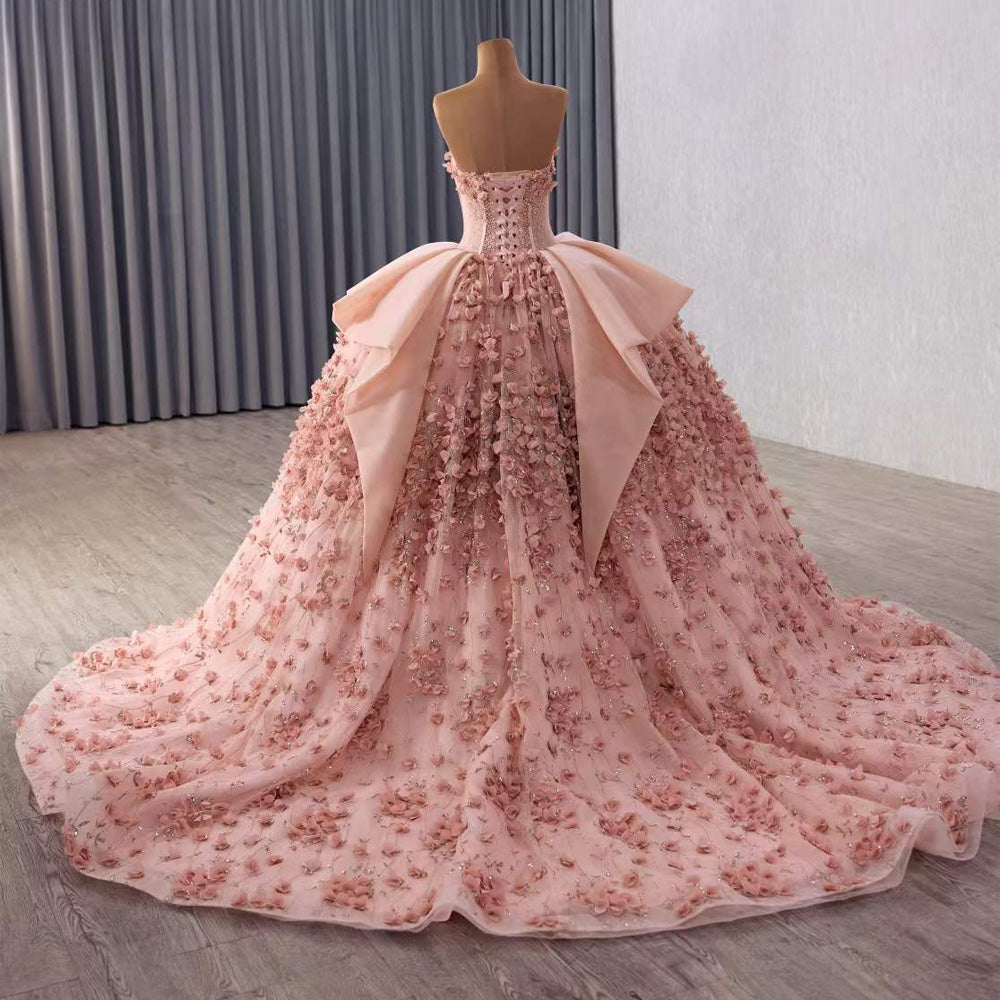TW098 Vestidos De 15 Años Quinceañeras Sleeveless Sweetheart Appliques Lace Up Back Pink Or Purple Long Dress For Special Occasions