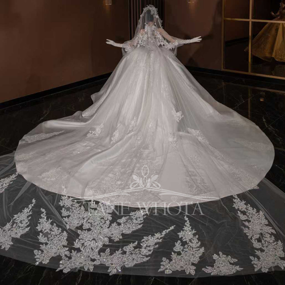 TW797 Sweetheart Wedding Dress With Detachable Jacket Embroidery Beading Sequined Ball Gown Civil Vestido De Boda Customized